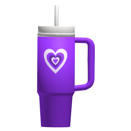 Preppy Purple Heart Wave Cup thumbnail
