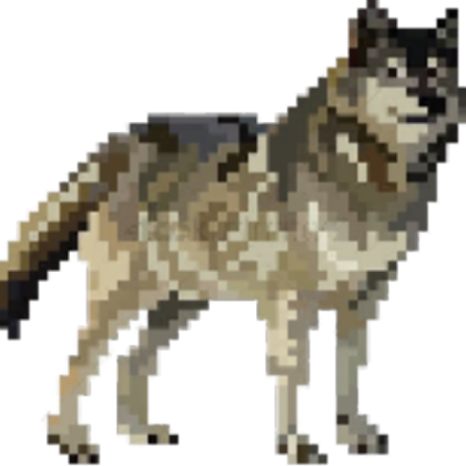 Pixel Wolf Roblox decal