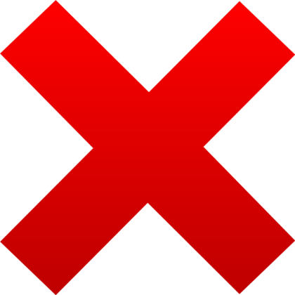 Red X Roblox decal