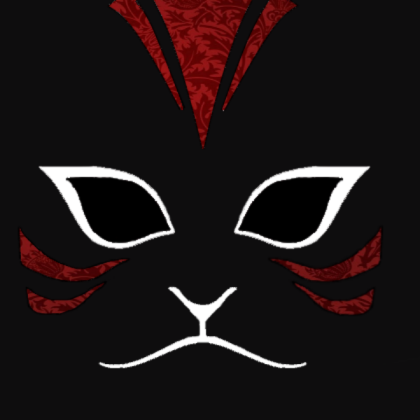 Black and Red Anbu Mask Roblox decal