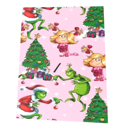 Christmas Grinch Cutesy Pink Cape
