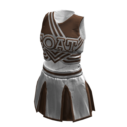 Cheerleader Uniform | White Brown thumbnail