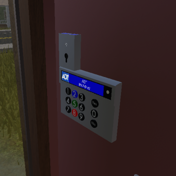 House with alarm system and cameras