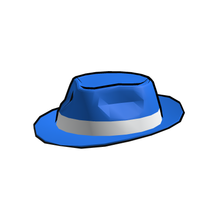 Cartoony Blue Fedora Roblox item