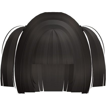 ♡ deep brown blunt hime bob w pigtails