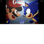 Mario sonic battle to be the best