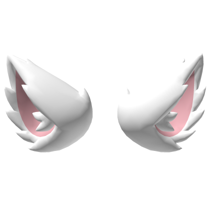Fluffy Spiky Cartoon White Anime Ears Roblox item