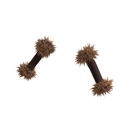 Brown double Fur cuffs hand warmer gloves