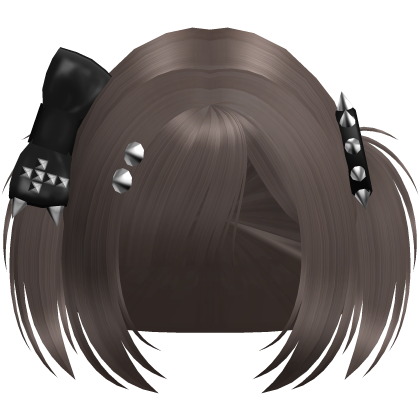 Emo Brown Vkei Baby Pigtails /w Bow Roblox item
