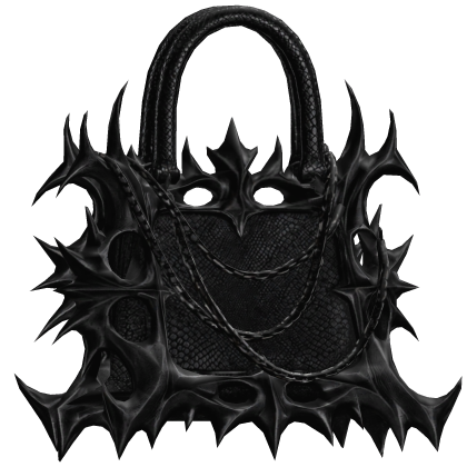 Black Thorned Balnenci Chain Handbag