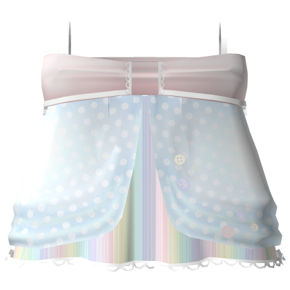 ♡ dreamy pastel rainbow layered seal dress