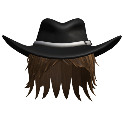 Cowboy Hat + Messy Hair Roblox item