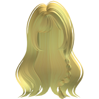 Wispy Dreamy Lush Hair with Braid (Yellow) Roblox item