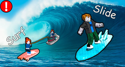 🏄 Surfing and Slide 🌊