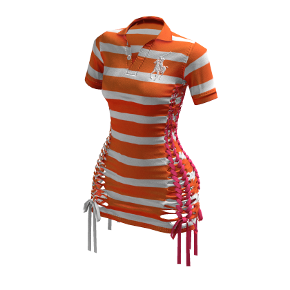 Braided Cutout Polo Dress (Juno)