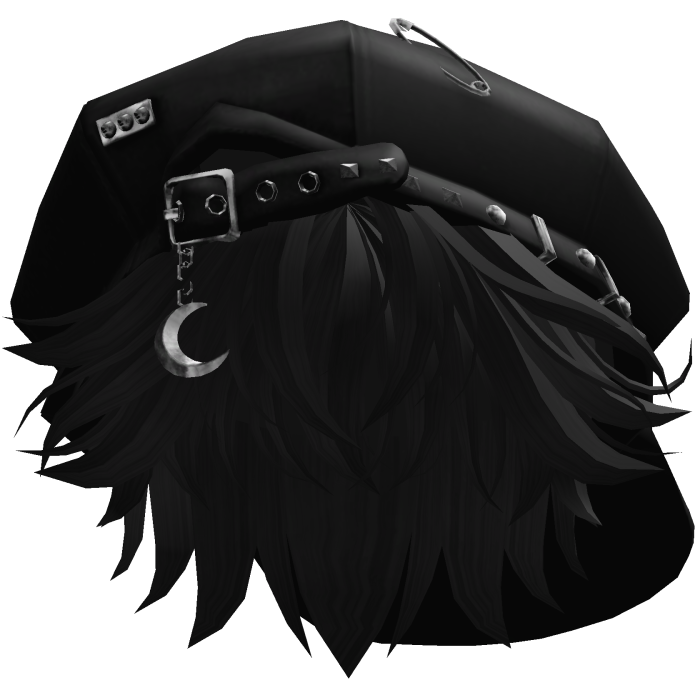 Cute emo y2k hair fluffy black