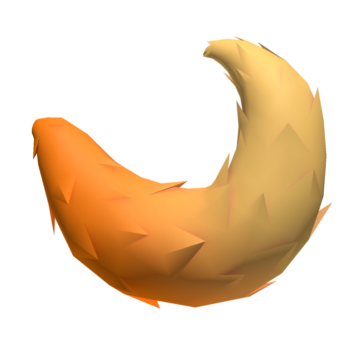 Fluffy Sunset Fox Tail