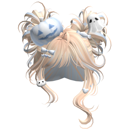 Spooky Halloween Pumpkin Buns  (Blonde&Blue)