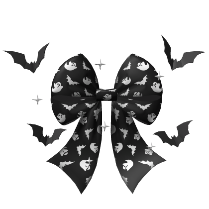 Cutesy Halloween Bat Bow Roblox item