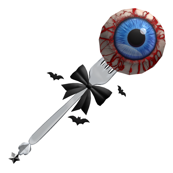 🍀Halloween Eye on Fork(Blue)