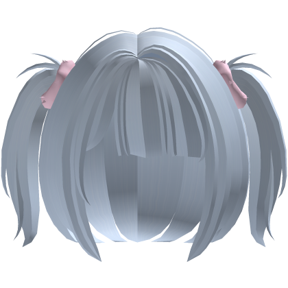 ♡ kawaii blue tweencore pigtails w/ hair ties Roblox item
