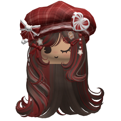 ♡ Christmas Fluffy Beret Combo (Brown & Red)