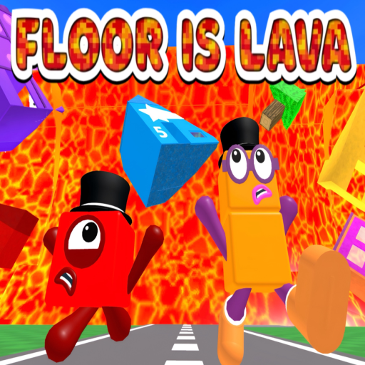Numberblocks FLOOR IS LAVA official Roblox game thumbnail