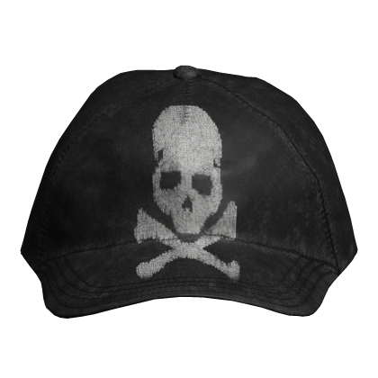 Distressed Skull Black Cap Roblox item