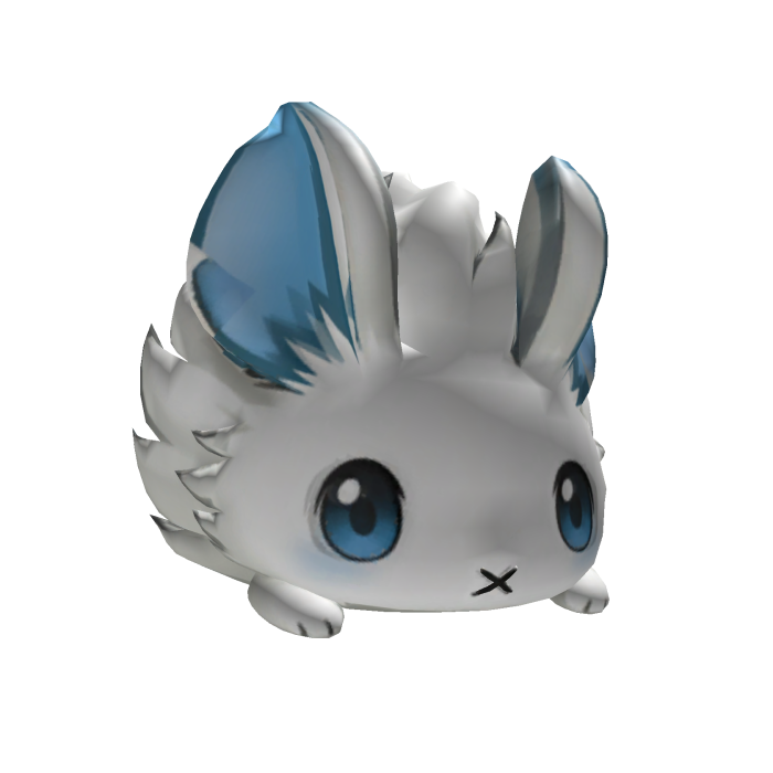 Rabbit Hat White Blue