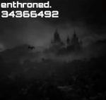 enthroned.