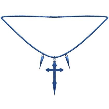 blue vampire hunter cross chain Roblox item
