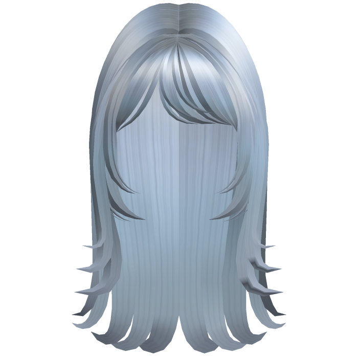Cute Side Swept Layered Hair (Sky Blue)