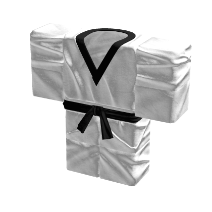 White Taekwondo Ninja Black Belt Suit thumbnail
