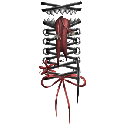 Black Red Creepycore Face Monster Stitches