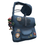 Denim Full Body Bag w/ Charms