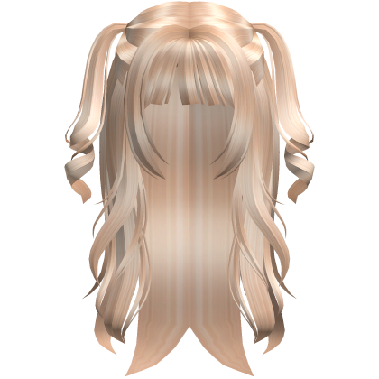 Dreamy Curly Twintails Hairstyle (Blonde) Roblox item