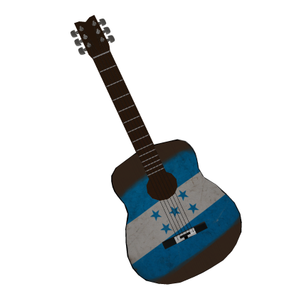 Guitarra con la Bandera de honduras
