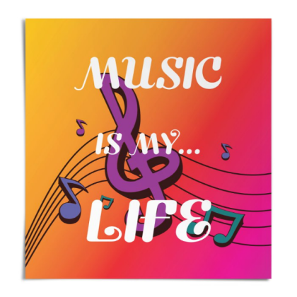 music is my life Roblox decal