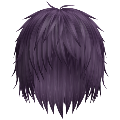 vkei emo boy anime wispy hair (purple) Roblox item