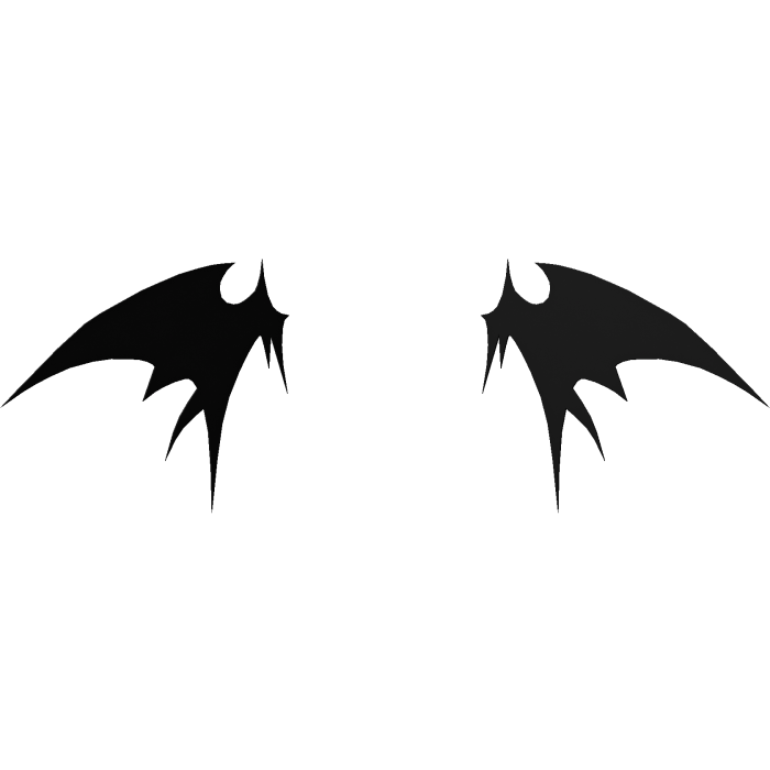 Black Dark Devil Wings
