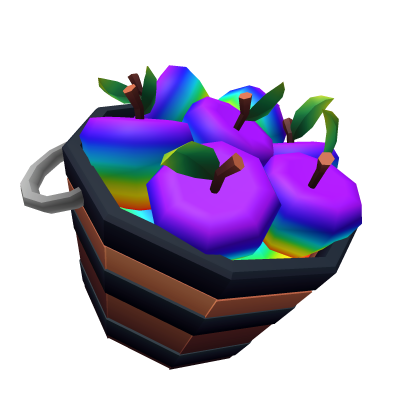 Bucket of Tasty Rainbow Apples thumbnail