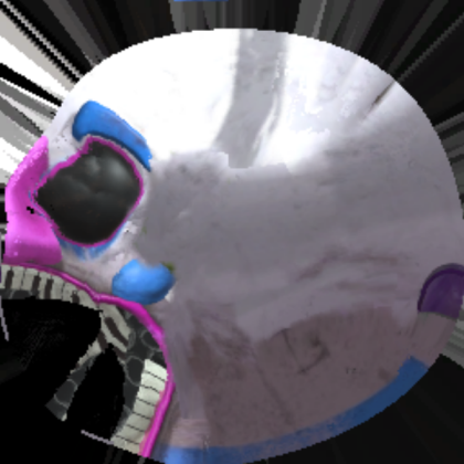 Dj music man's head realistic texture (brollge) Roblox decal