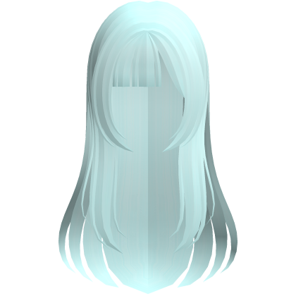 shoujo anime girl hair w side bangs teal Roblox item