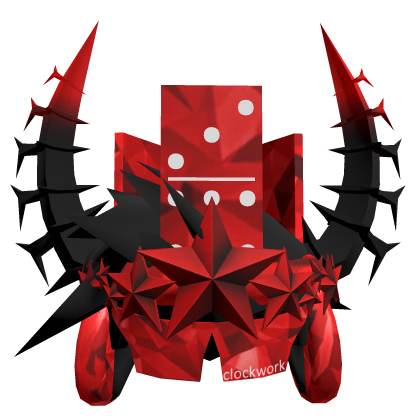 [⏳LIMITED SPARKLE] Red Hair+Crown+Horn+Clockwork Roblox item
