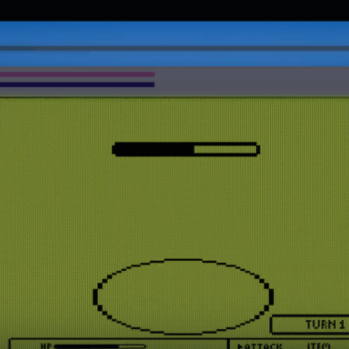 Blue Retro Pixel Game Background