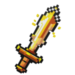 GIANT 8BIT Sword Golden