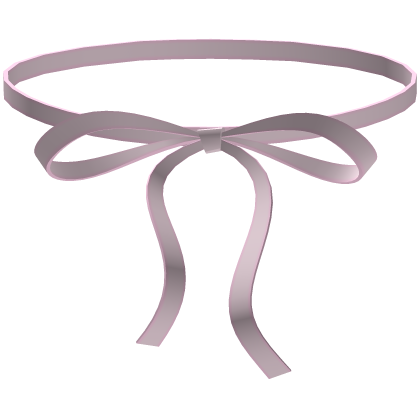 ♡ Pink Ribbon Bow Choker Roblox item