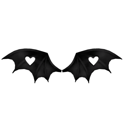 Black Delicate Bat Wings