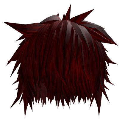 Burgundy Vkei Spiky Hair Messy Emo Scene Gothic