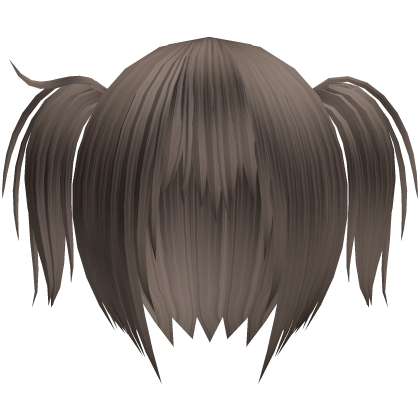 vkei messy emo pigtails in ash brown Roblox item